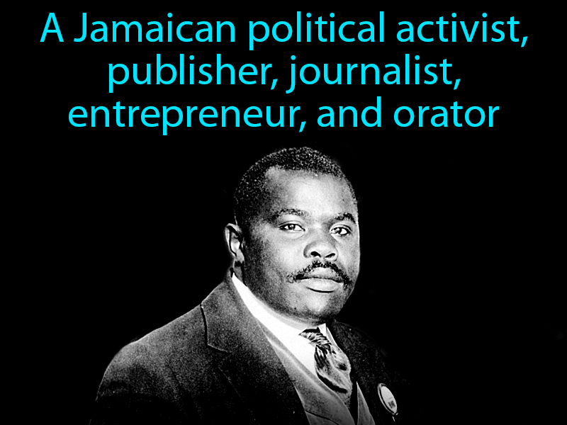 Marcus Garvey Definition with no text