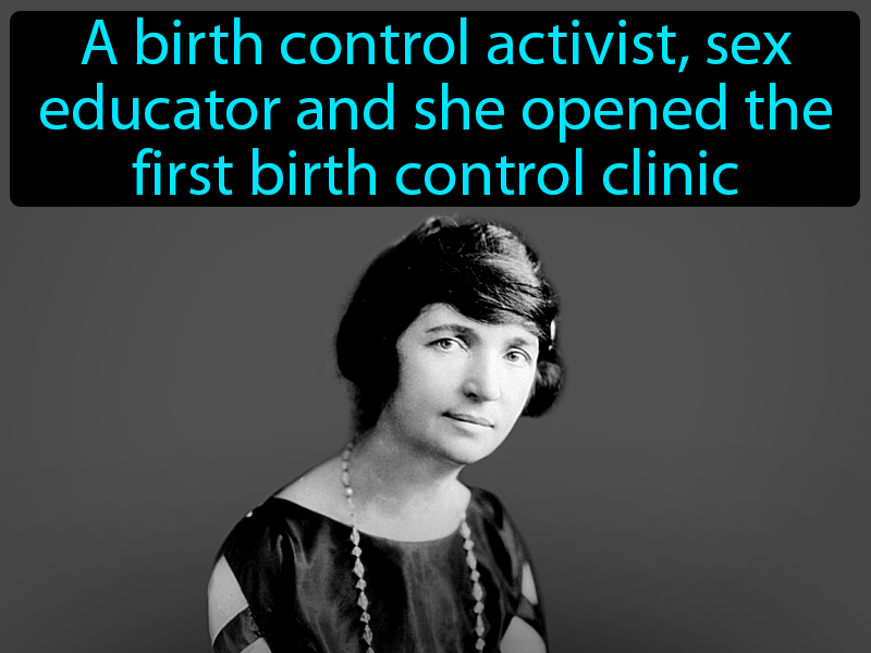 Margaret Sanger Definition with no text