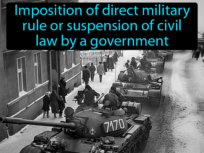 Martial Law Definition with no text