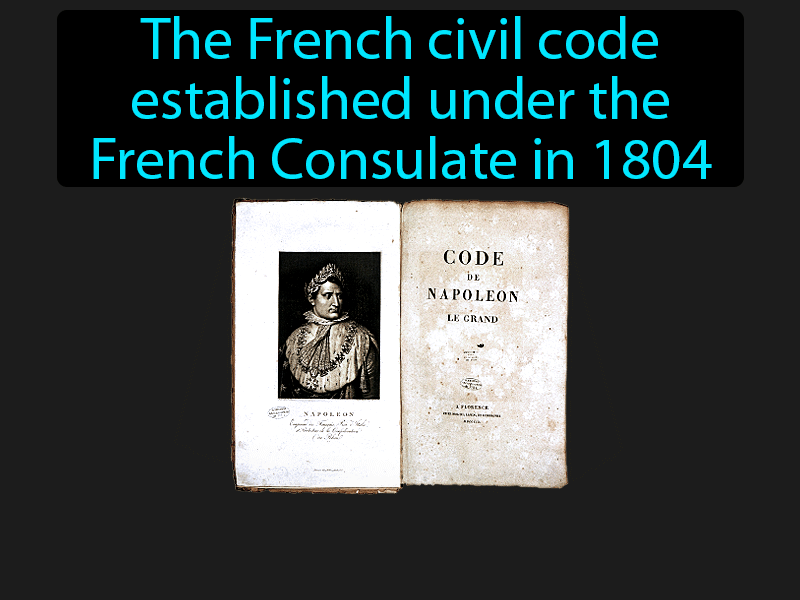 Napoleonic Code Definition with no text