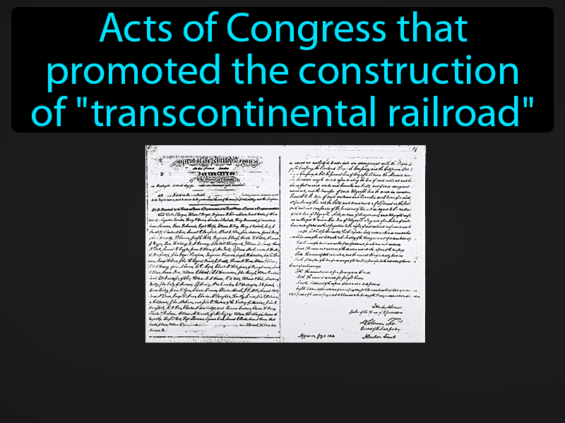 Pacific Railroad Act Definition with no text