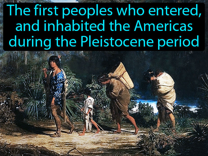 Paleo Indians Definition with no text