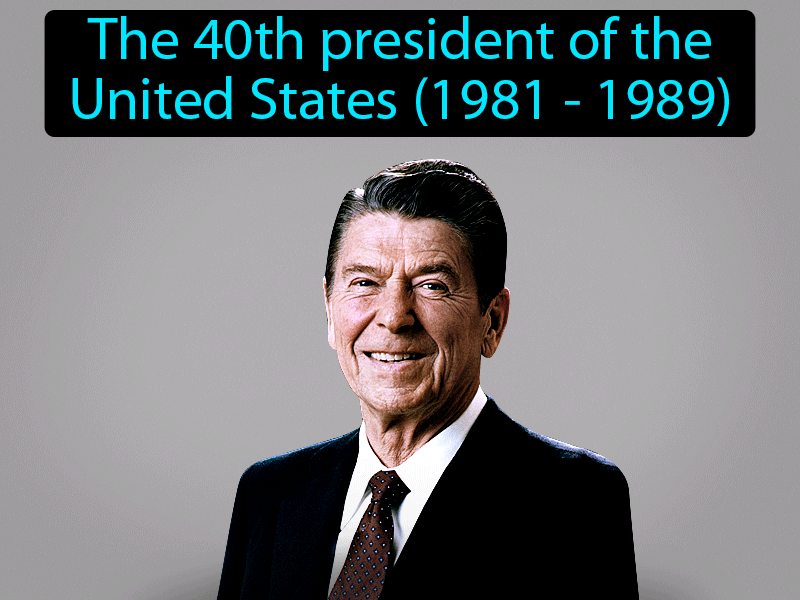 Ronald Reagan Definition with no text