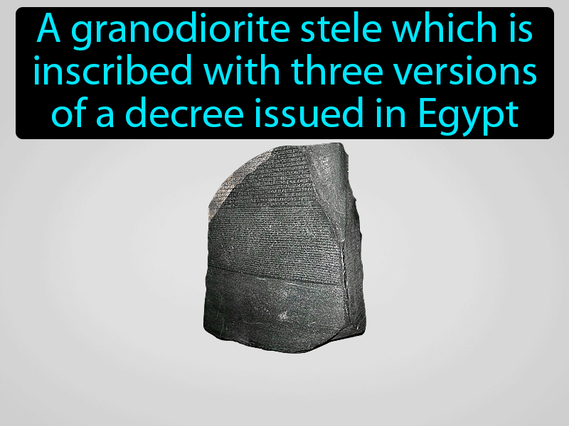 Rosetta Stone Definition with no text