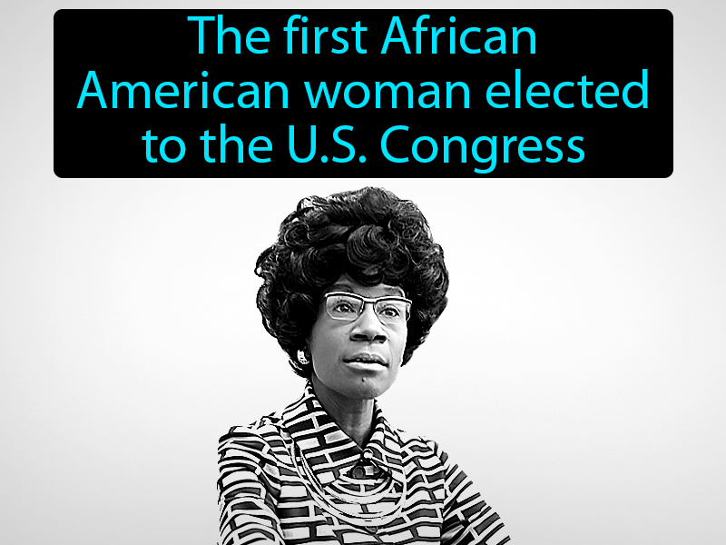 Shirley Chisholm Definition with no text
