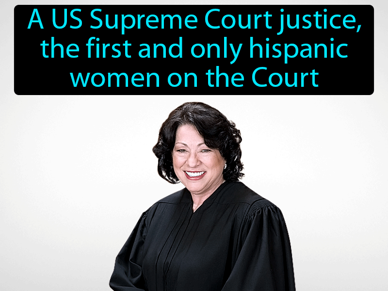 Sonia Sotomayor Definition with no text