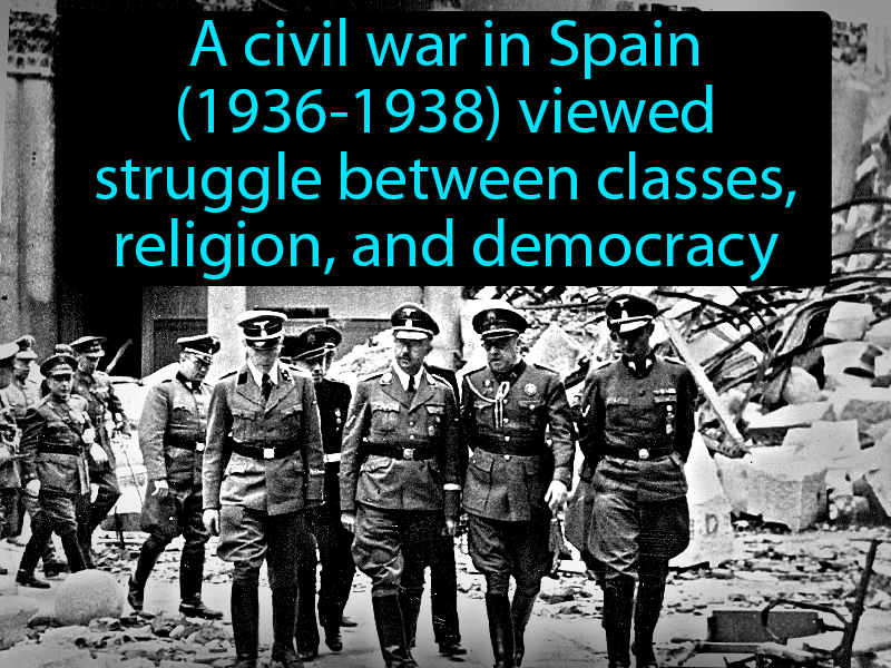 Spanish Civil War Definition with no text
