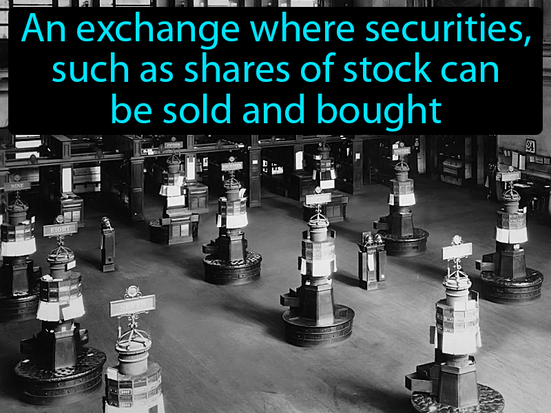 Stock Exchange Definition with no text