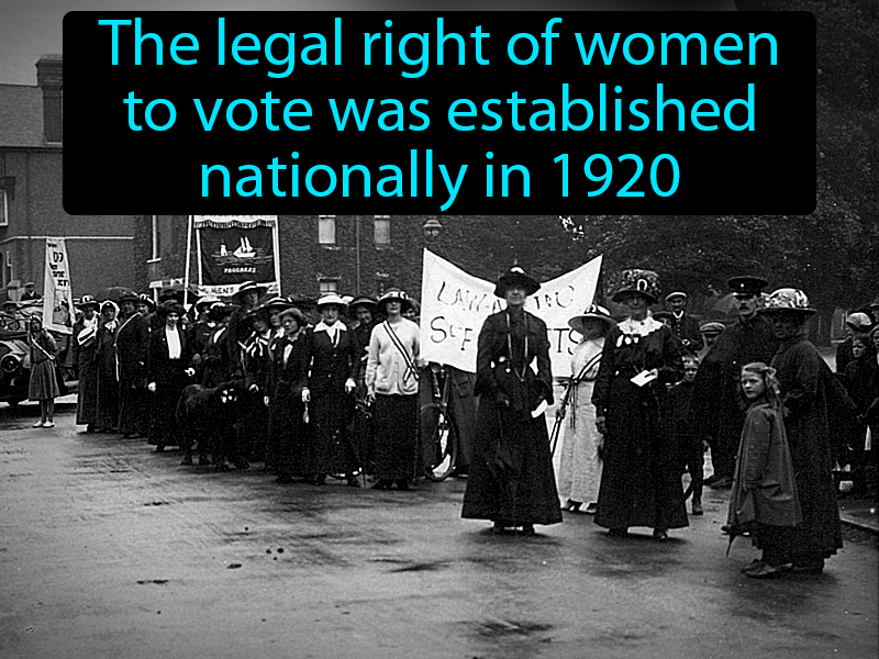 Suffrage Definition with no text