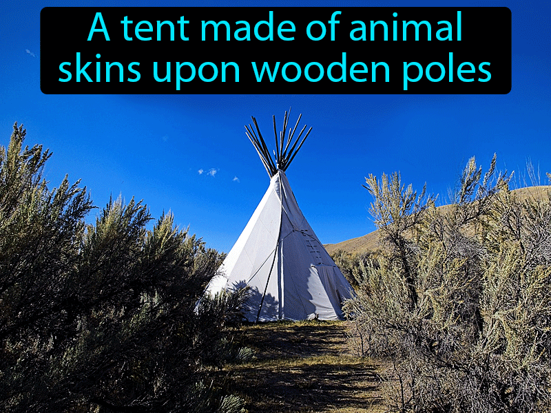 Teepee Definition with no text