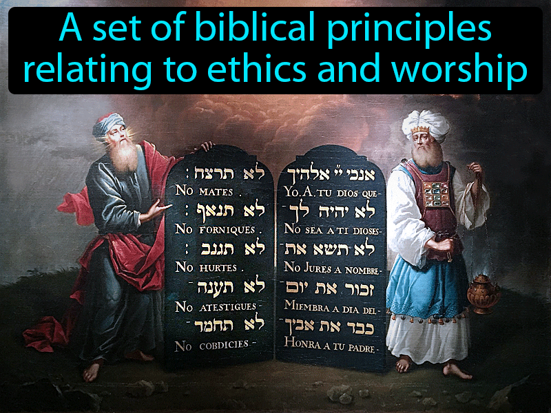 Ten Commandments Definition with no text