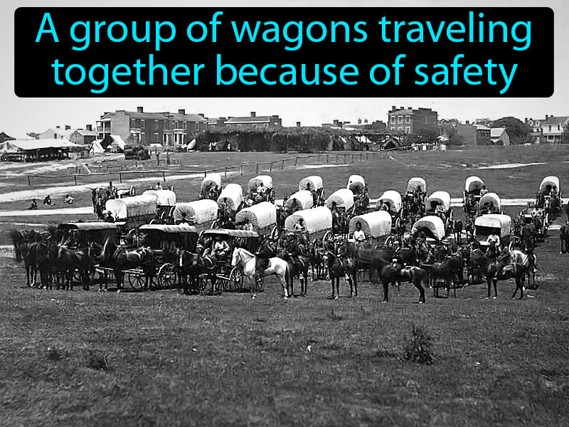 Wagon Train Definition with no text