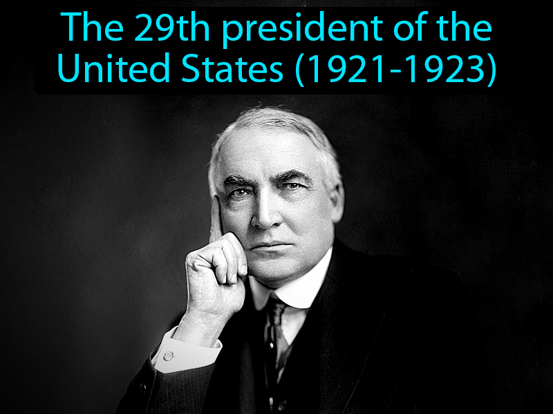 Warren G Harding Definition with no text