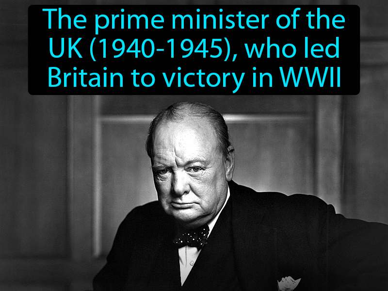 Winston Churchill Definition with no text