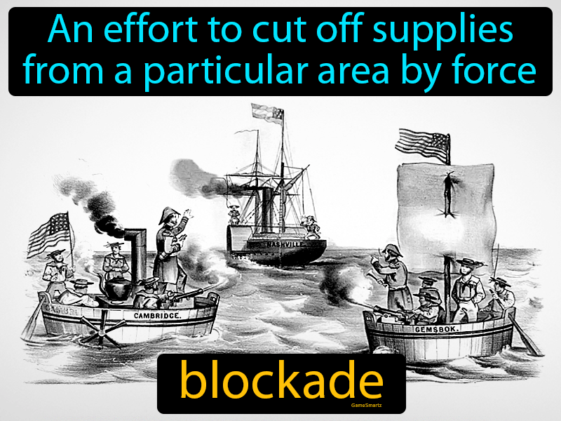 Blockade Definition Image GameSmartz