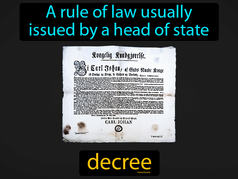 Decree Definition