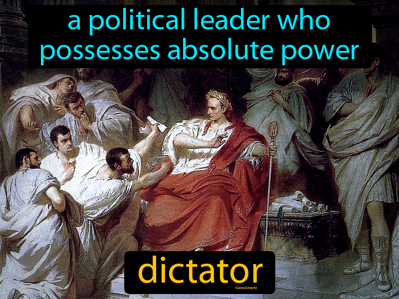 Dictator Definition Image Flippy Flashcards