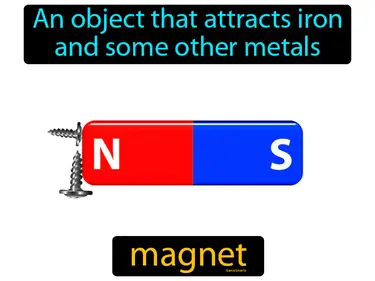 an object that attracts iron
and some other metals