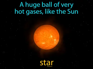a huge ball of very hot gases, like the Sun