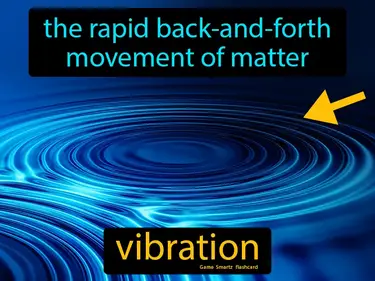 the rapid back-and-forth movement of matter