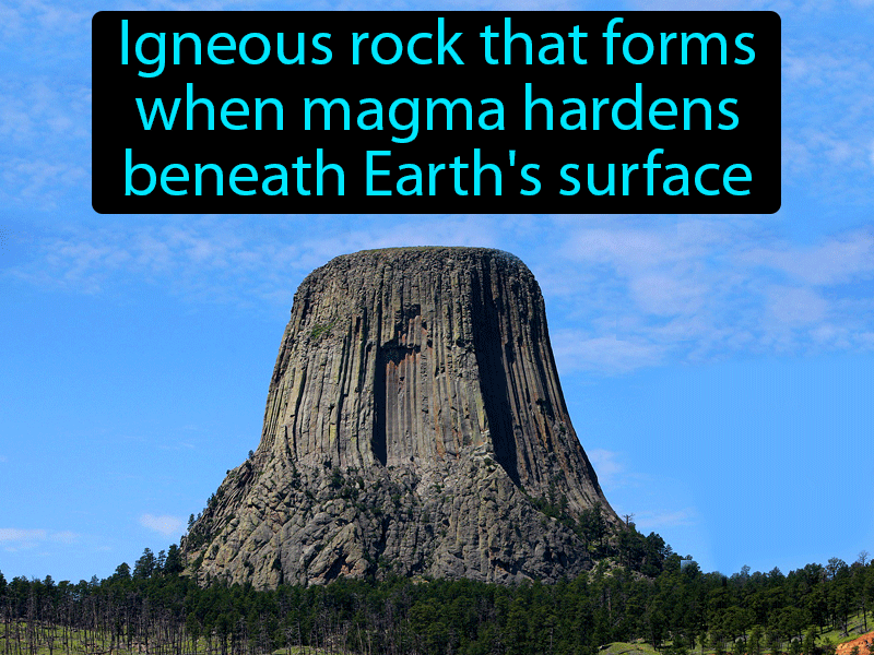 Intrusive Rock Definition with no text