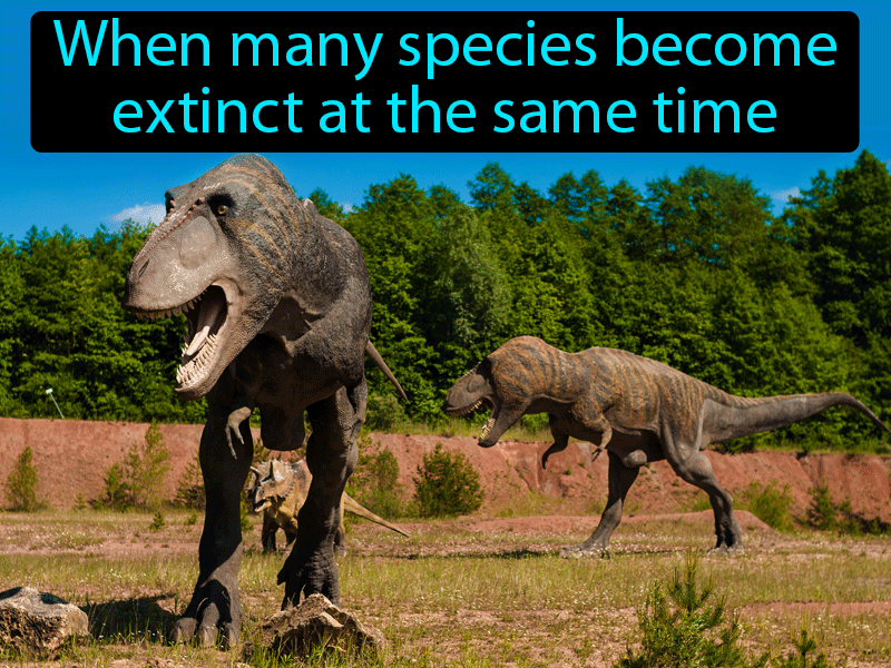 Mass Extinction Definition with no text