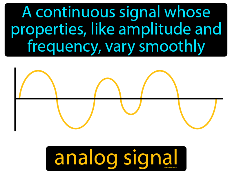 what does the word analog signal mean