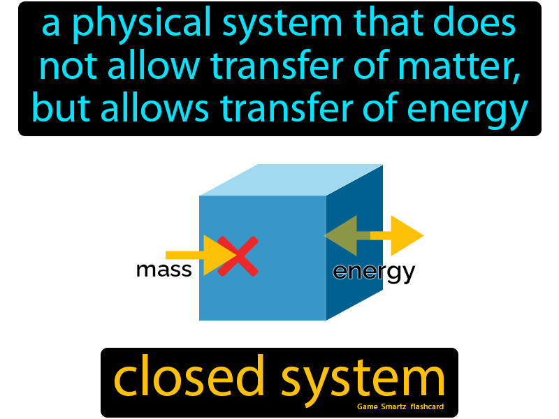 Closed System Definition Environmental Science