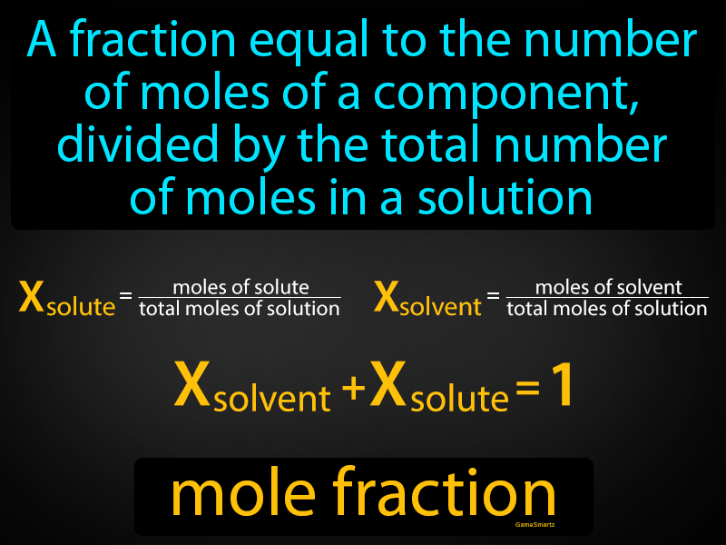 What Is The Meaning Of A Mole Fraction In Chemistry