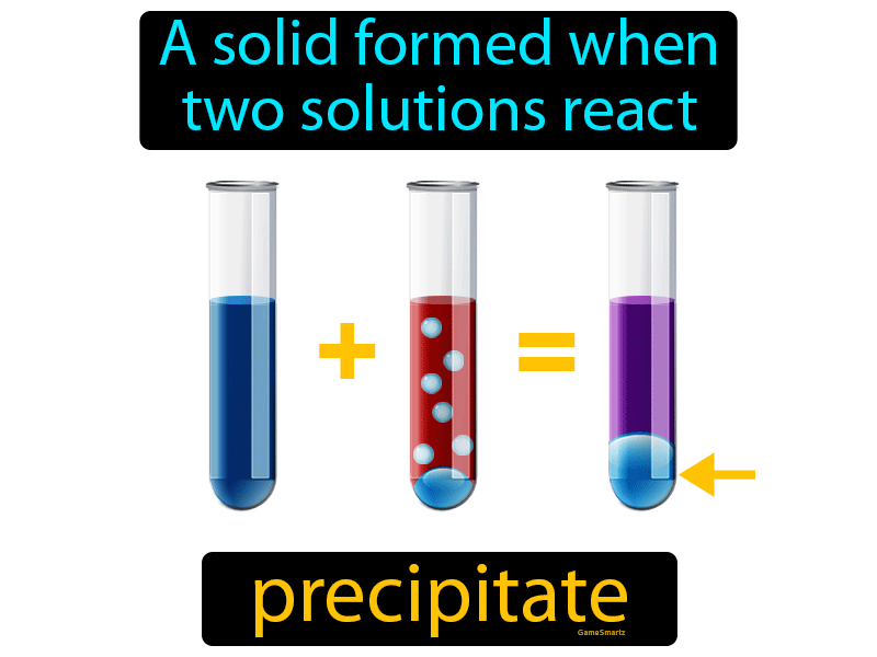 precipitate in a sentence