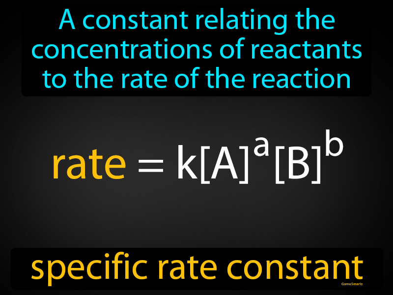 Specific Rate Constant Definition Image GameSmartz