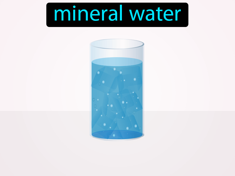 El Agua Mineral Definition with no text