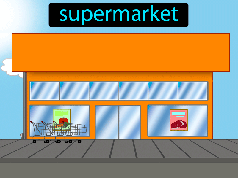 El Supermercado Definition with no text