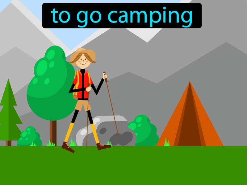 Ir De Camping Definition with no text