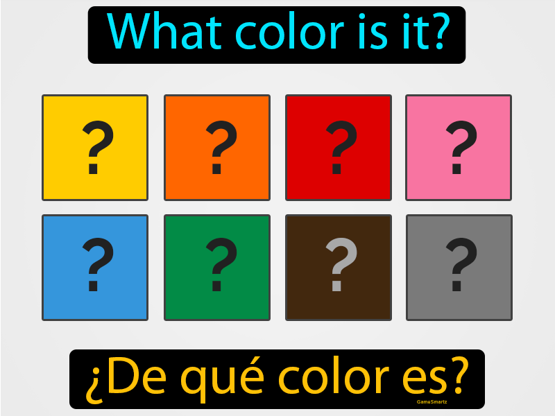 De Que Color Es Definition