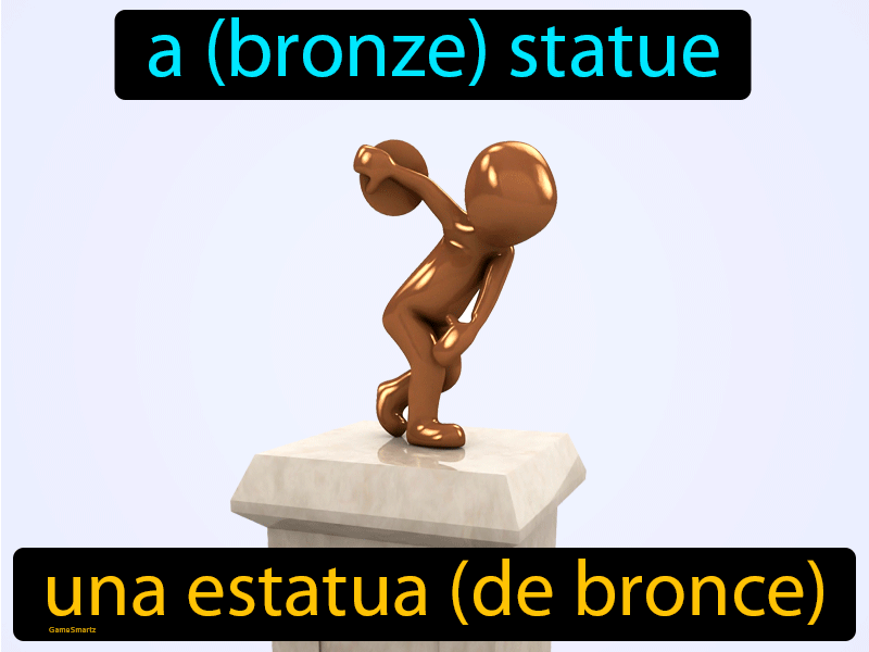 Una Estatua De Bronce Definition